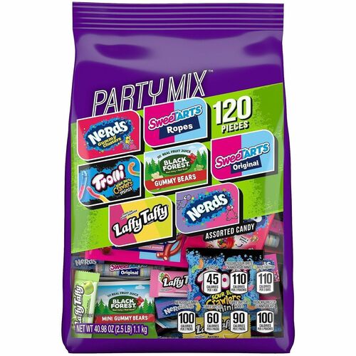 Green Rabbit  Candy,Assortment,Sweet/Sour/Fruity,120Packs/Bag,1BG/CT,Multi-GRR22002359
