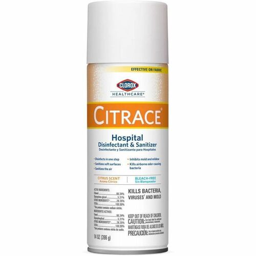 Clorox Company  Disinfectant/Deordorizer, f/Hospitals, 14oz, 12/CT, Clear