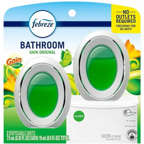 Procter & Gamble Commercial  Air Freshener,Bathroom,Long-Lasting,Gain Original,2/PK,Green