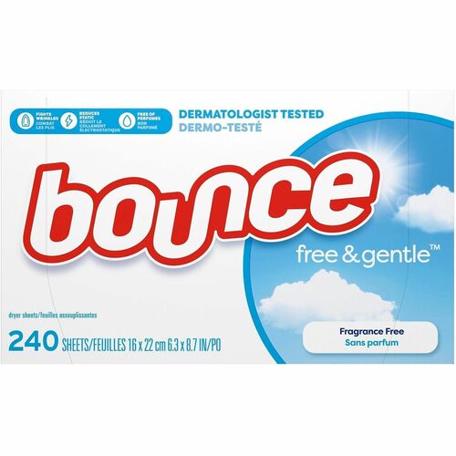 Procter & Gamble Commercial  Dryer Sheets,Anti-Static,Wrinkles,Hypoallergenic,240/BX,WE