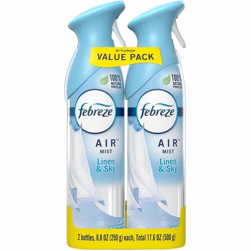 Procter & Gamble Commercial  Air Freshener,Spray,NtrlPrpllnts,Linen&Sky,8.8oz,2/PK,BE
