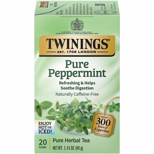 Twinings  Tea,PurePeppermint,Organic,Digestion,CaffeineFree,20/BX,GN