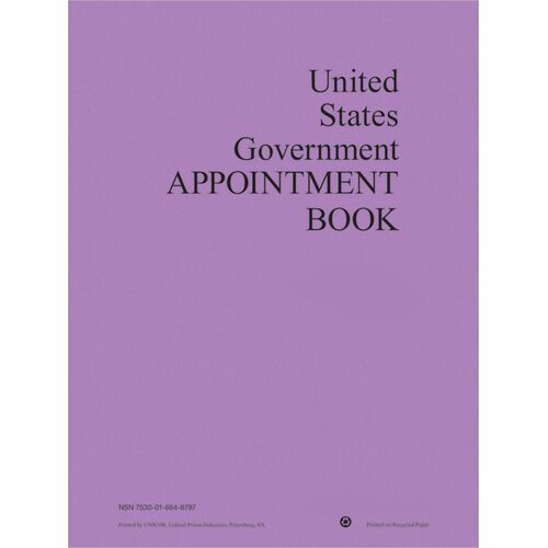 Unicor Customer Service Ctr  Appt Book, Weekly, 2PPW, 12Mths Jan-Dec, WE