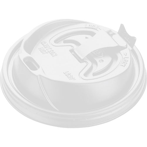 Dart Container Corp  Hot/Cold Cup Lid,f/12-24oz Cups,Reclosable,100/PK,White