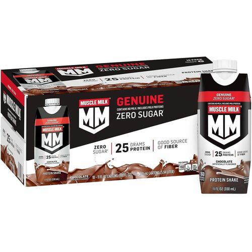 Green Rabbit  ProteinShake,Chocolate,25gProtein,0gSugar,11oz,18/BX,1/CT,MI-GRR22002378
