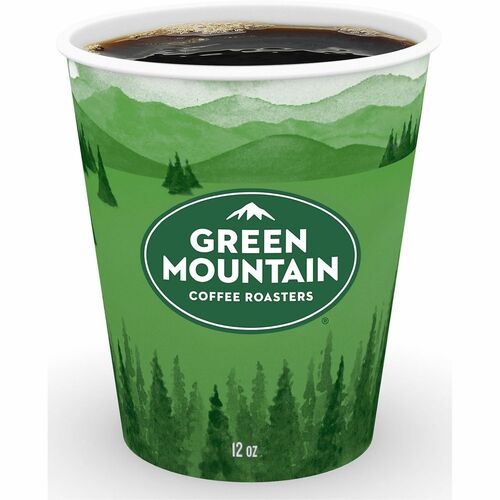 Green Mountain  Cups,Paper,f/HotDrinks,Leak-Resist,12oz,1000/Case,1/CT,Green-GMT9215