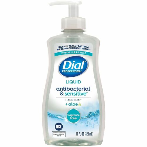 Dial Corporation  Hand Soap,Pump,Antibctrl,Hypoallrgnc,ScentFree,11oz,12/CT.CR