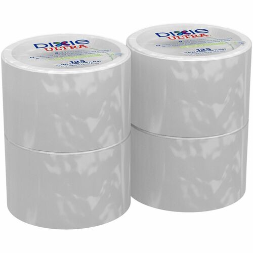 Dixie Foods  Plates,Paper,SoakPrf,MicrowveSafe,HvyWght,10",125/PK,4/CT,WE-DXESXP10W