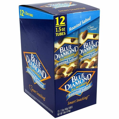 Green Rabbit  Almonds,RoastedSalted,Kosher,IndivWrppd,1.5oz,12/BX,1/CT,MI-GRR22000735