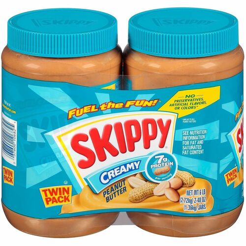 Green Rabbit  Peanut Butter,Skippy,Smooth,48oz,2/PK,1/CT,Mutli-GRR22000483