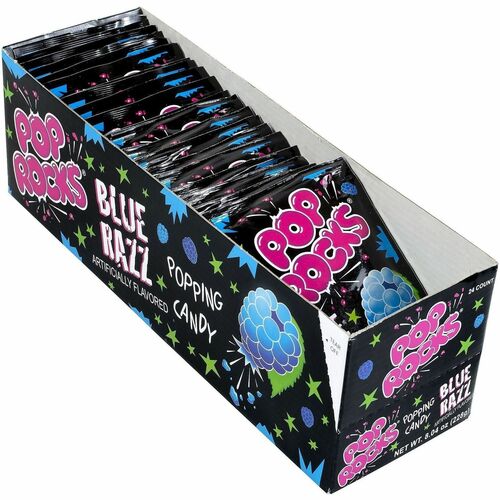 Green Rabbit  Candy,Popping,BlueRaspberry,0.33oz,24/Box,1/CT,Multi-GRR20900230