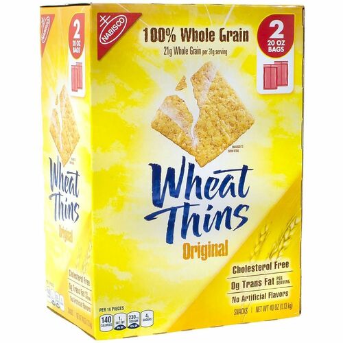 Green Rabbit  Crackers,WholeGrain,Crunch,Original,20oz,2Bags/BX,1/CT,MI-GRR22000087