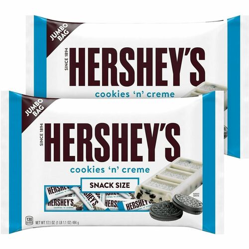 Green Rabbit  Candy,Choc,SnackSizeBars,Cookies'n'Creme,17.1oz,2/PK,1/CT,MI-GRR24600029