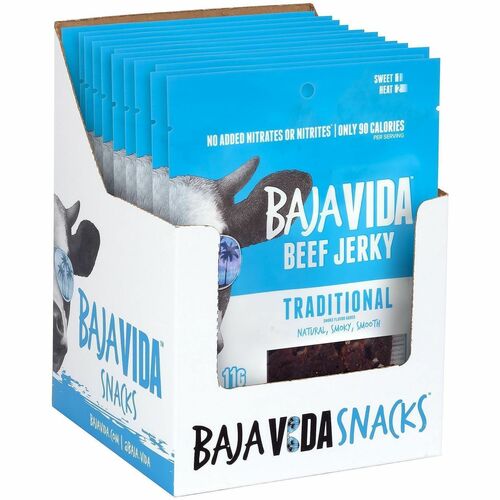 Green Rabbit  Beef Jerky,Traditional Flavor,SnackPack,1oz,12/PK,1/CT,Multi-GRR22002304