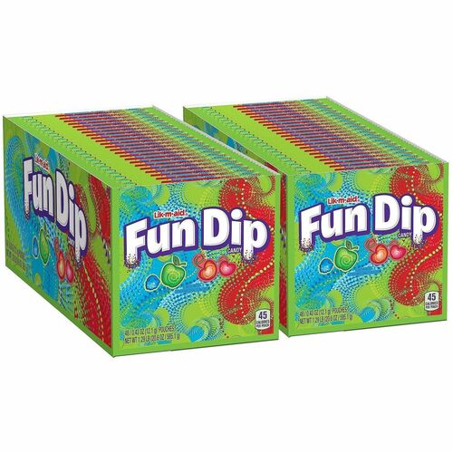 Green Rabbit  Candy,DipPowder&DipStick,Cherry&GreenApple,48/BX,2/CT,Multi-GRR60004068