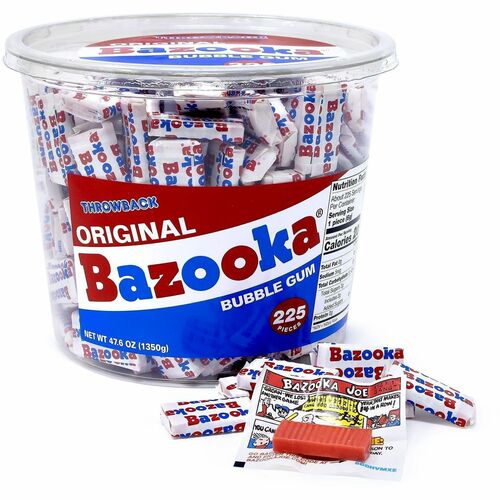 Green Rabbit  Candy,Bubblegum,Orignl,Bazooka,47..6oz,225Pieces/Tub,1/CT,MI-GRR20900351