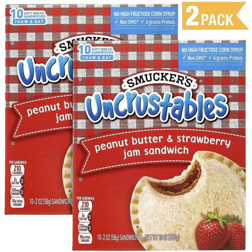 Green Rabbit  Sandwich,PNutBttr&Jelly,Stwbrry,NoCrust,10/BX,2BX/PK,1/CT,MI-GRR90300133