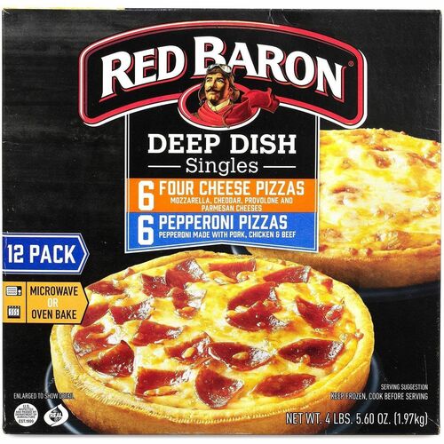 Green Rabbit  Pizza,Pre-Made,Frozen,FourCheese&Pepperoni,12/BX,1/CT,MI-GRR90300007