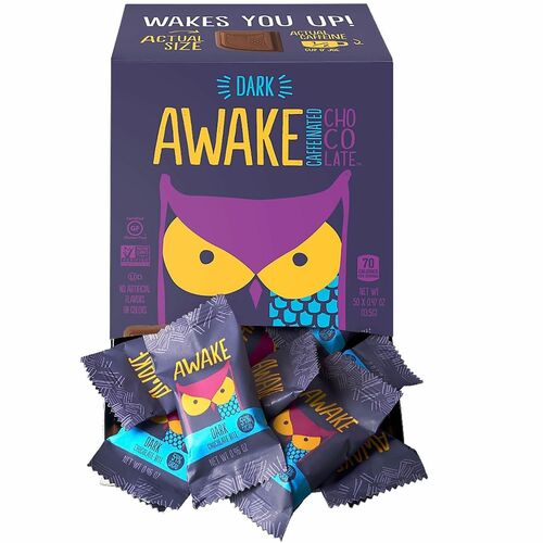 Green Rabbit  ChocolateBites,w/Caffeine,Dark,54%Cacao,Kosher,50/PK/1/CT,MI-GRR30700314