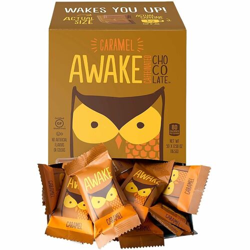 Green Rabbit  Candy,w/Caffeine,Caramel/MilkChoc,IndivWrapped,50/BX,1/CT,MI-GRR30700315