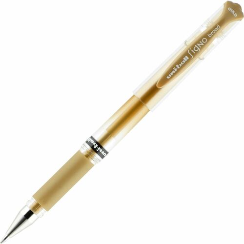 uni-ball Corporation  Pen, Signo Gel Impact, 1.0mm, 1 Dozen, Gold