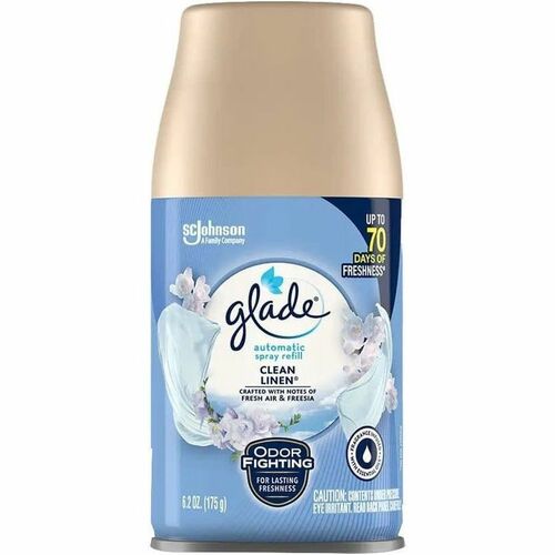 S.C. JOHNSON & SON, INC  Air Freshener Refill,f/AutoSpray,CleanLinen,6.2oz,Clear