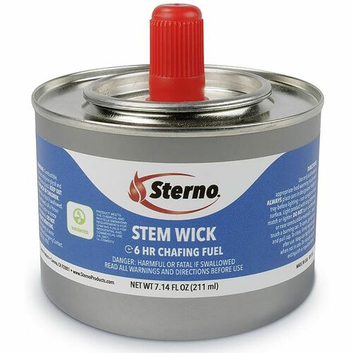 Mmf Industries  SternoCans,StemWick,6HourBurn,f/Foodservice,24/PK,1/CT,AST