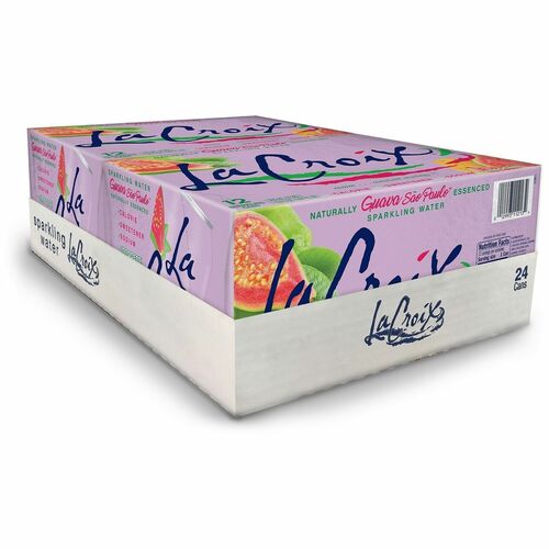 La Croix  Sparkling Water,GuavaSaoPaulo,12oz,12Cans/PK,2/CT,Purple