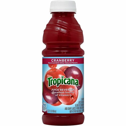 Quaker Foods  Cranberry Juice,Tropicana,15.2oz,12/CT,Red