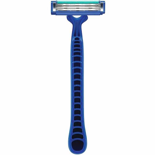 Procter & Gamble Commercial  Razors,Disposable,3Blade,w/FixedGrip,Manual,1360/CT,Blue