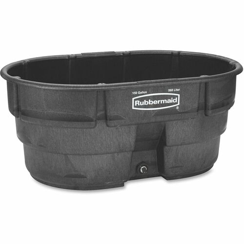 Rubbermaid Commercial Products  HC Stock Tank 150 Gal, Black