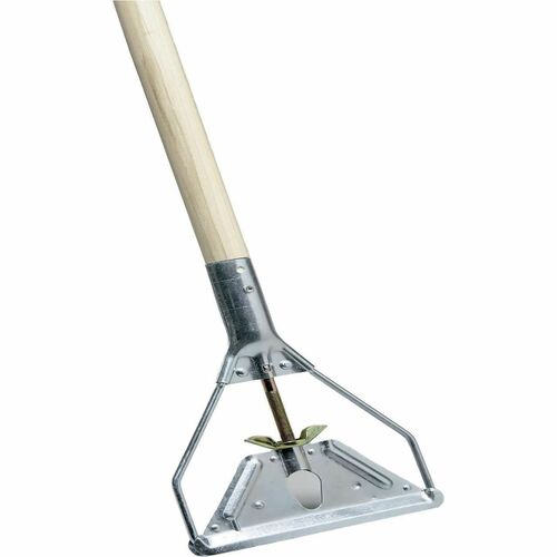 SKILCRAFT  Wood Mop Handle,f/StringTypeMopheads,54"x1/8",Gray