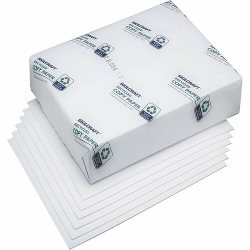 SKILCRAFT  Paper,Copy,Bond,Letter,8-1/2"x11",500/RM,10RM/CT,WE