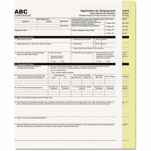 Iconex LLC  Digital Carbonless Paper, 2-Part, 8.5 x 11, White/Canary, 1,250/Carton
