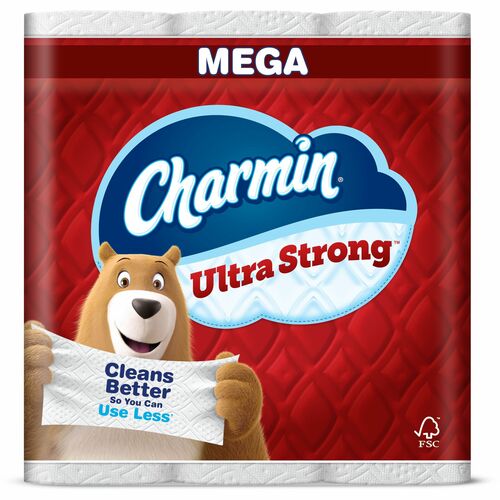 Procter & Gamble Commercial  Bathroom Tissue, Mega,2-Ply, 220Sh/Roll, 24/CT, White