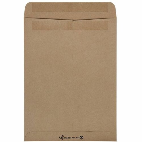 Quality Park  Catalog Envelopes,Redi-Seal,24lb,9"x12",100/BX,Brown Kraft