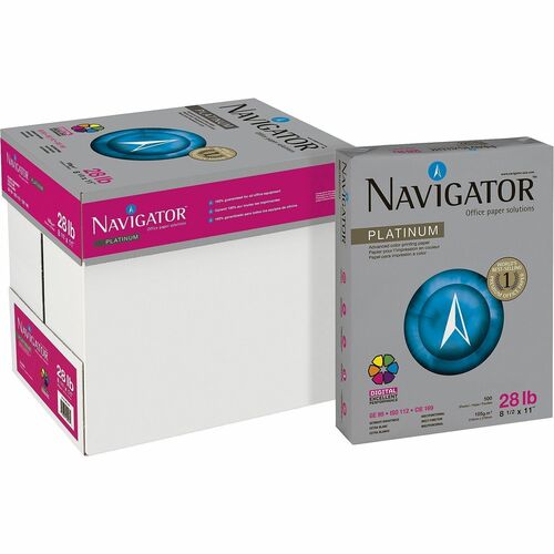 Grupo Portucel Soporcel  Platinum Navigator Paper,GE99,28 lb.,8-1/2"x11",500/RM,BRWE