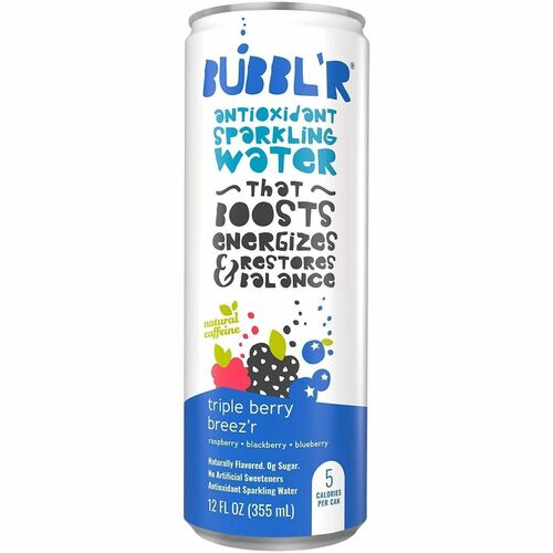 Wis-Pak, Inc.  Water,Sparkling,Antioxidant,TripleBerryBreez'r,12oz,12.CT,PE