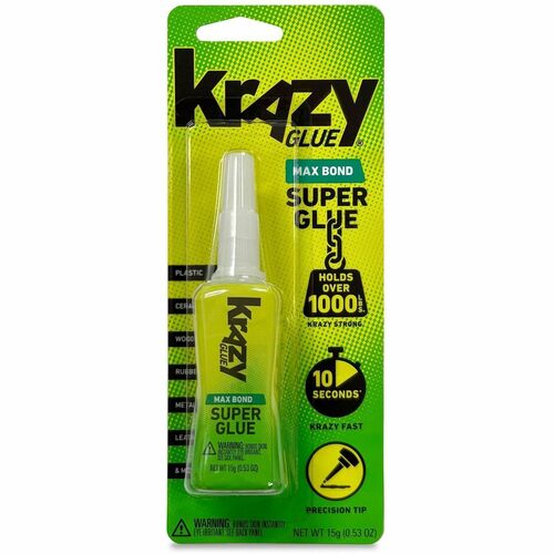 Grenwood Brand  Super Glue,Max Bond,StayFreshBottle,Liquid,15g,Clear-GWBKG48948MR