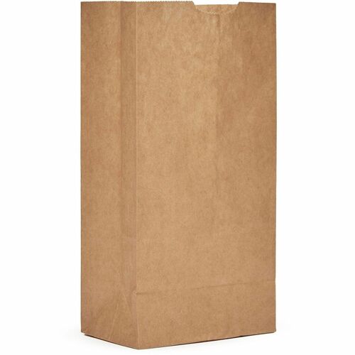 Ajm Packaging Corporation  Bags,f/Groceries,No. 4,Paper,ExtrHvyDty,500/CT,Natural Kraft