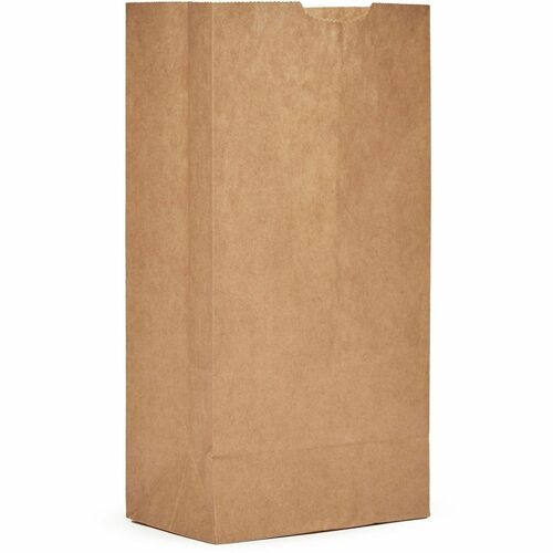 Ajm Packaging Corporation  Bags,f/Groceries,No. 4,Paper,SelfStand,500/CT,NaturalKraft