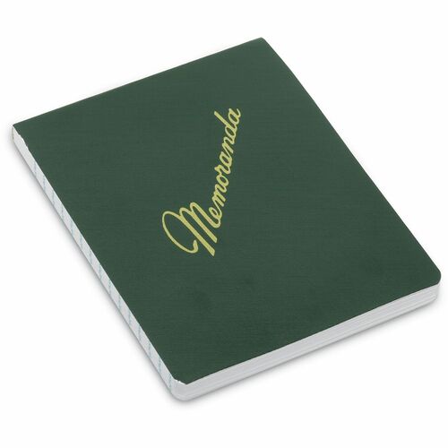 SKILCRAFT  Memorandum Pad, Narrow Rule, Green Cover, 144 White 3.38 x 4.5 Sheets, Dozen