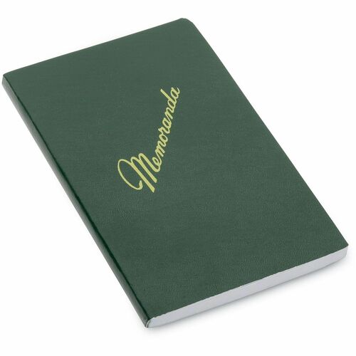 SKILCRAFT  Memorandum Book, Narrow Rule, Green Cover, (144) 5.5 x 3.38 Sheets, Dozen