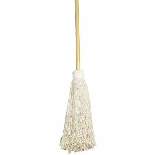 SKILCRAFT  Deck Swab Mop, Cotton Yarn, 4-Ply, 60" L,Natural