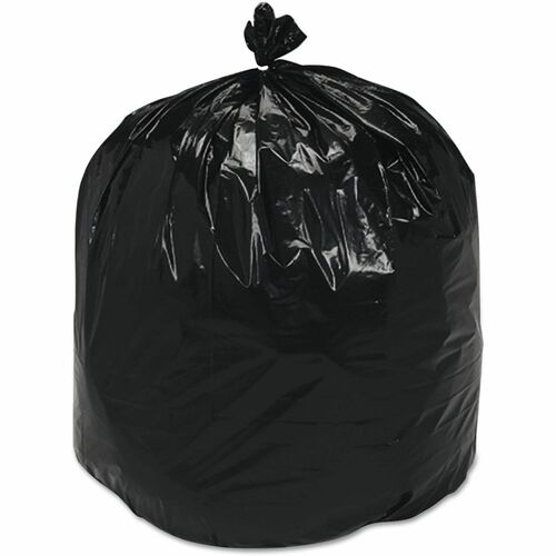 SKILCRAFT  Recycled Content Trash Can Liners, 33 gal, 1.3 mil, 33" x 40", Black/Brown, 100/Box