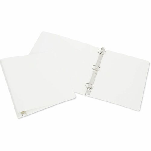 SKILCRAFT  3-Ring Flexible Binder, 0.5" Capacity, 11 x 8.5, White