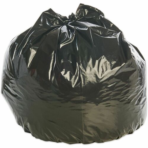 SKILCRAFT  Total Recycled Content Trash Bags, 33 gal, 1.3 mil, 33" x 39", Black/Brown, 33/Box