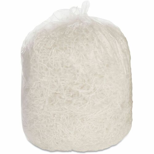 SKILCRAFT  Linear Low Density Can Liners, 45 gal, 0.6 mil, 40" x 46", Clear, Flat Pack, 40/Box