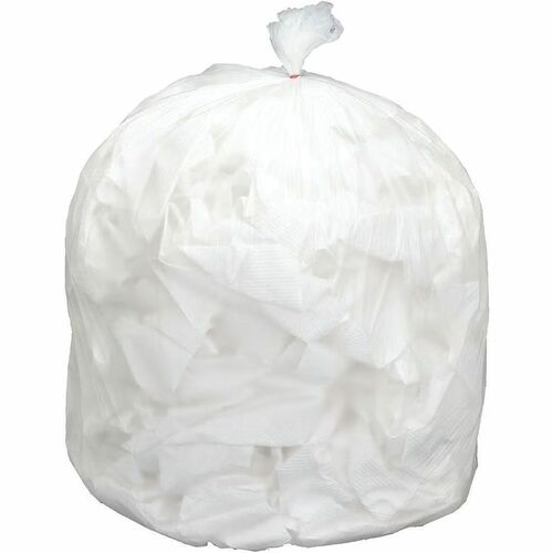 SKILCRAFT  High Density Can Liners, 30 gal, 12 mic, 30" x 37", Natural, 500/Box