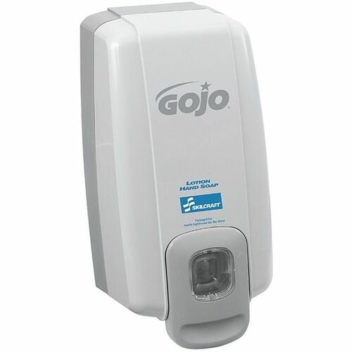 SKILCRAFT  Liquid Soap Dispenser, f/GOJO 1000ml Refill Bag,Dove Gray